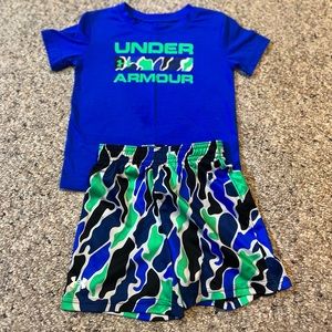 24 month Under Armour t-shirt and short set